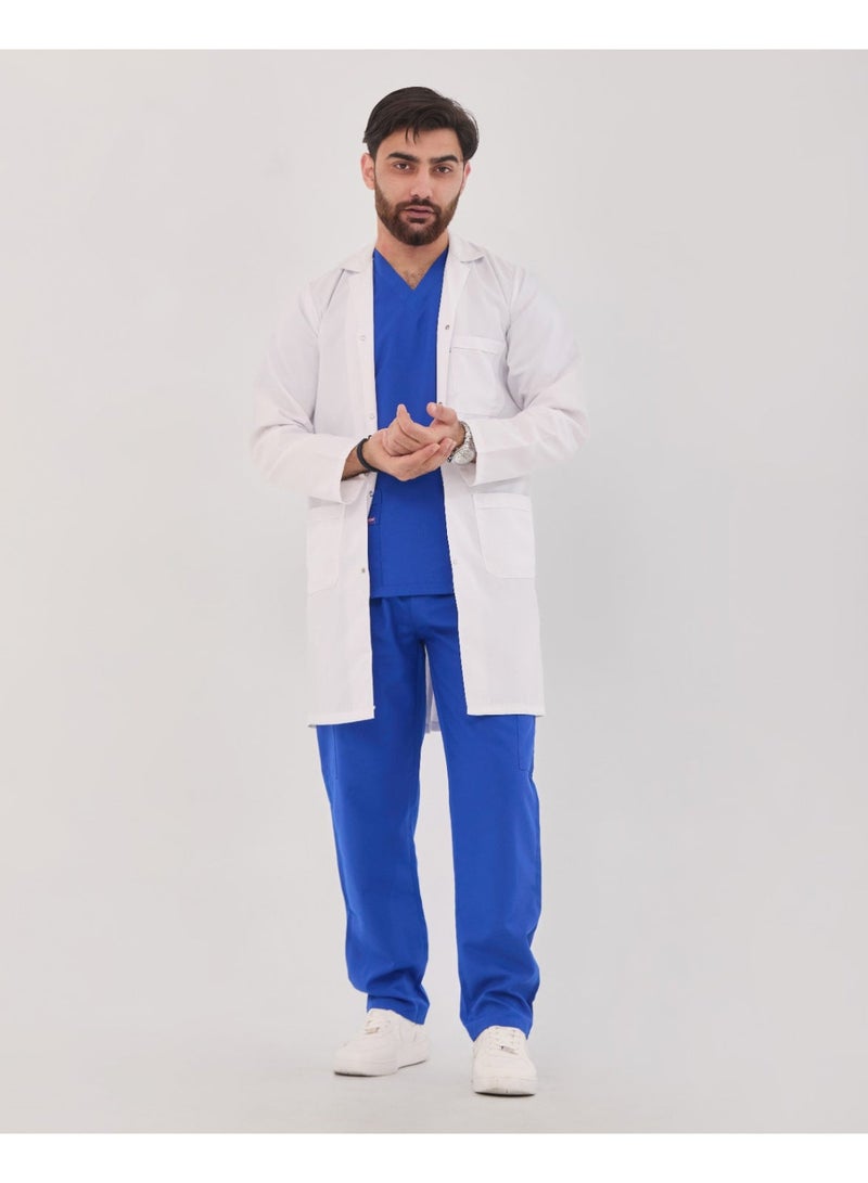 سيزر بالطو طبي جبردين أنيق ومتين، يوفر راحة طوال اليوم للكوادر الطبية في المستشفيات والعيادات. - Image 1